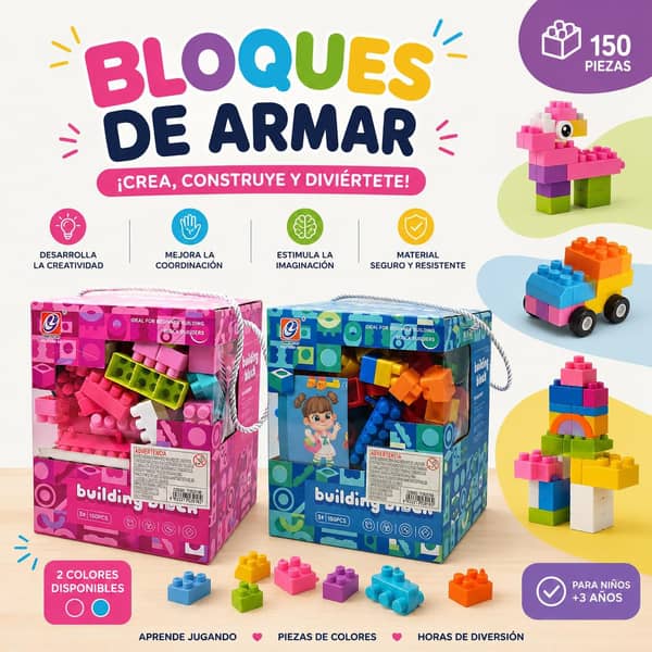 Bloques para armar 150pcs.
